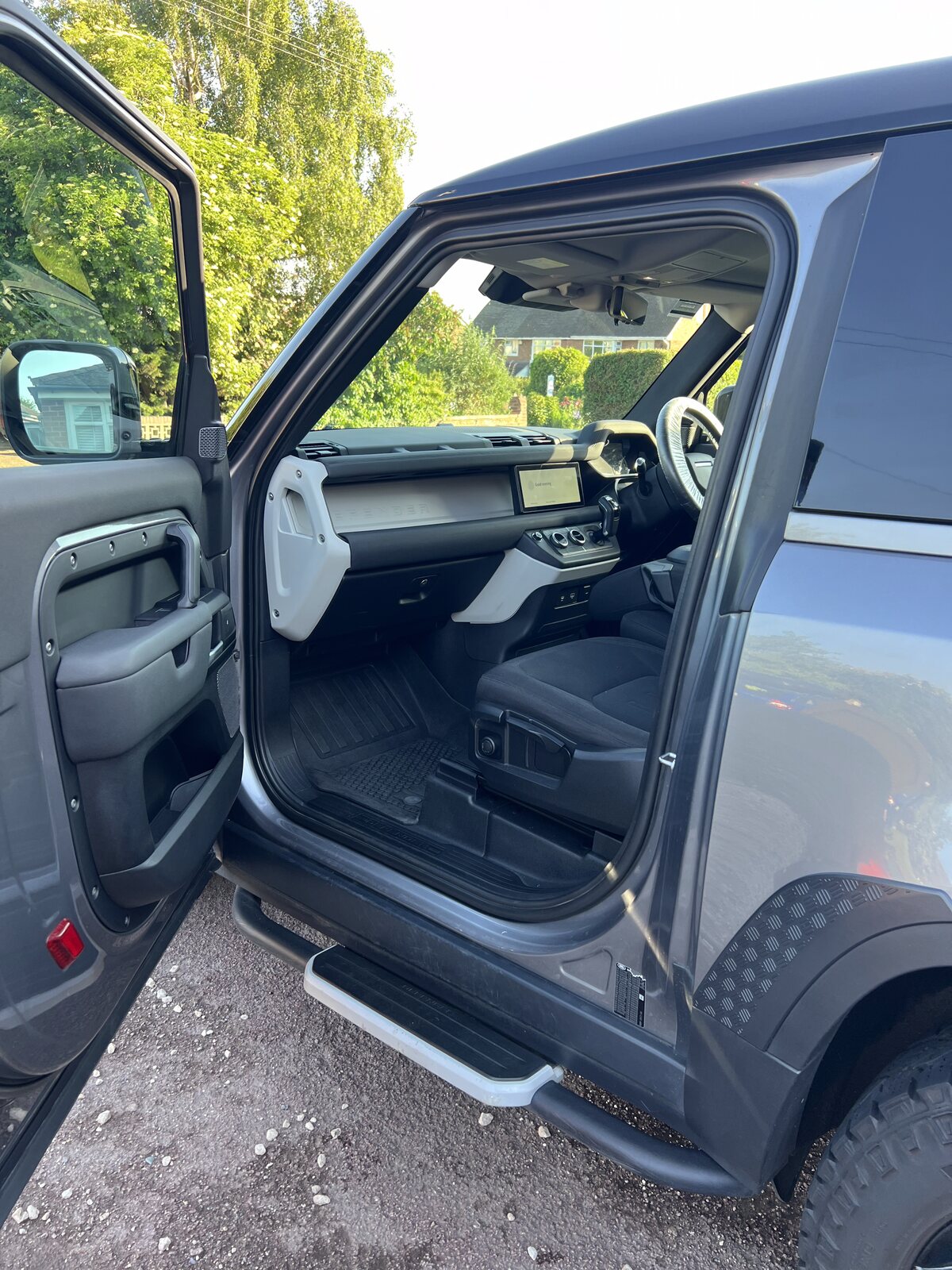 Land Rover Defender interior cleaned